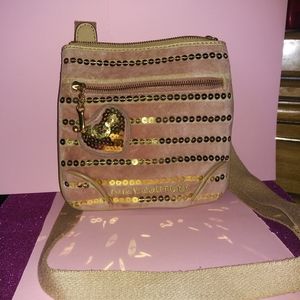 Dusty pink Juicy Couture crossbody purse